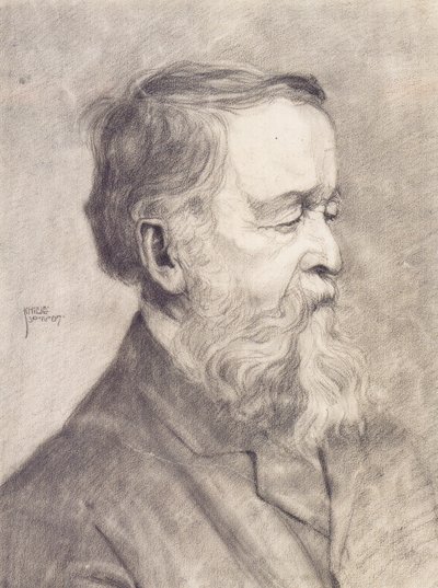 Bust of a Bearded Man by Egon Schiele